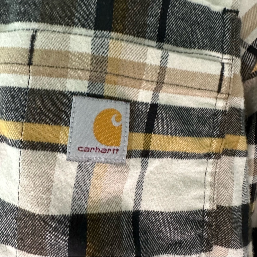 Carhartt relax fit men’s long sleeve button down shirt - Picture 4 of 8